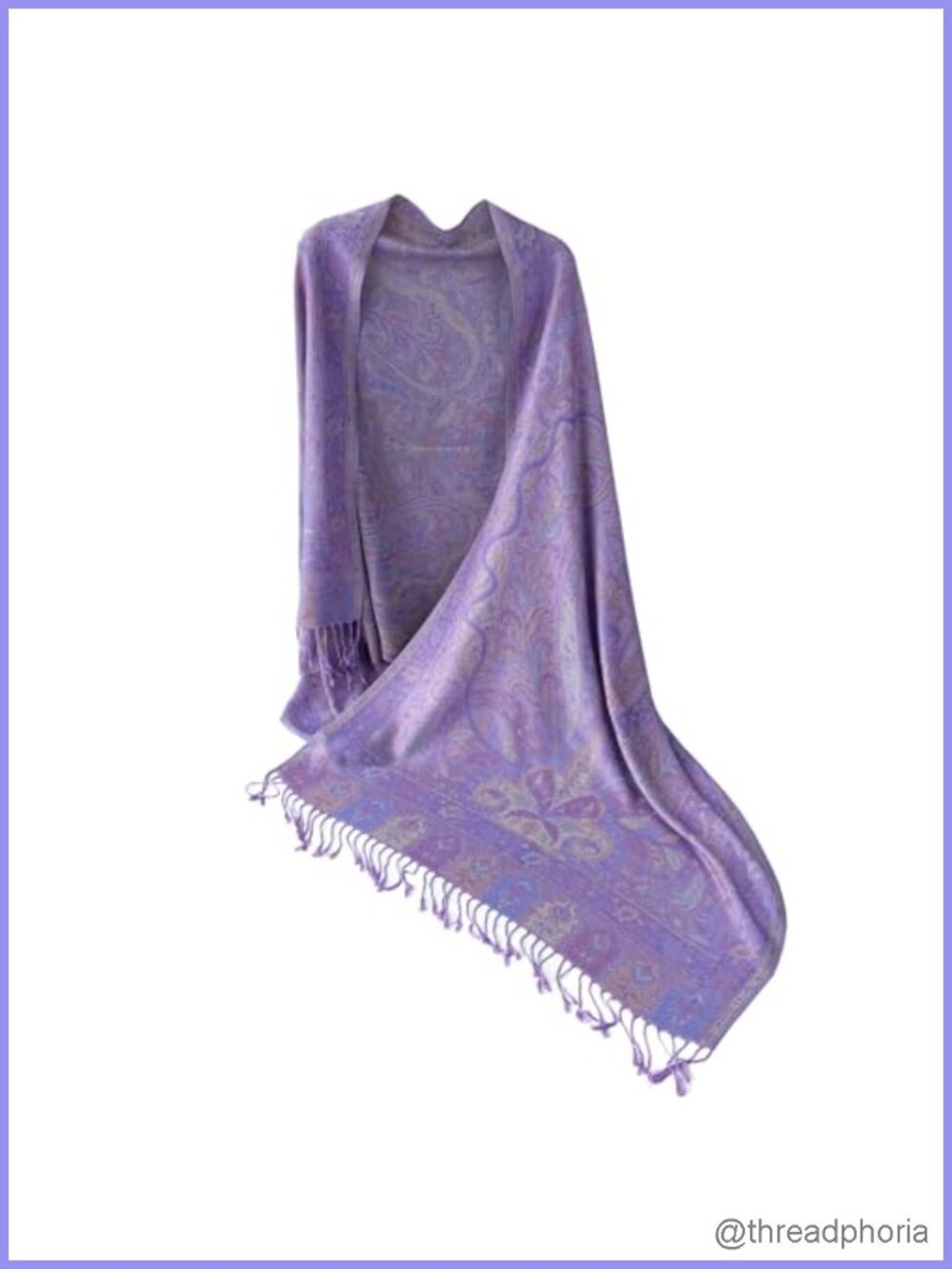Paisley Pashmina Scarf Shawl Wrap Festival Accessory Reversible Rayon